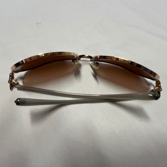 Gold Chrome Hearts "RED" Sunglasses - Picture 6 of 16